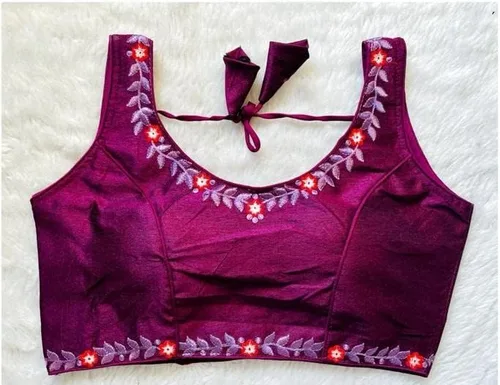 Vista 4 de Blusas sin mangas de cuello redondo para mujer, estilo Inidan Bollywood, listas para usar, 32