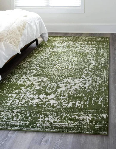 9' x 12' (Rectangular) · Verde/marfil