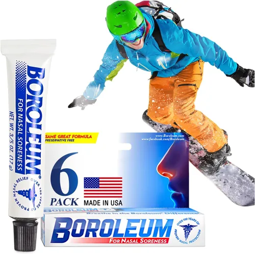Vista 12 de Boroleum para dolor nasal, tubo de 17 gramos, 3/5 onzas