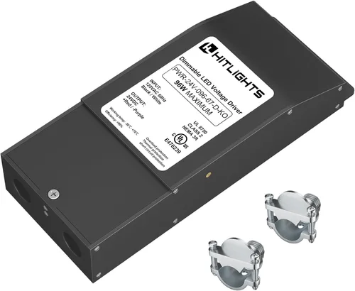 Vista 9 de Controlador de luces LED regulables, transformador 110 V CA-12 V / 24 V CC, alimentación de baja tensión, compatible con Lutron y Leviton, cocinas