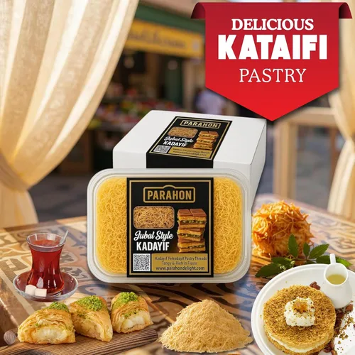 Vista 3 de Kataifi Masa de fillo rallada de 8.8 onzas - Kunafa Knafeh Kadayif Pastelería Kataifi - Ideal para postres de pistacho, receta viral de Dubai