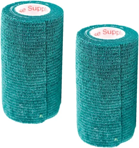 Vista 48 de Cinta adhesiva para veterinarios (negro) (paquete de 2) (2 pulgadas x 15 pies), autoadhesiva, adherente, cohesiva, flexible, autoadhesiva, rollo