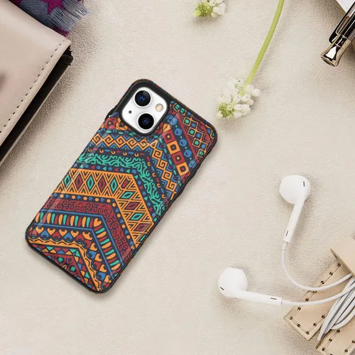 Vista 649 de LETO para iPhone 15 Pro Funda tipo cartera - Tapa tipo folio con patada - Diseños de moda - Tarjetero - Funda protectora para mujeres y niñas - 6.1