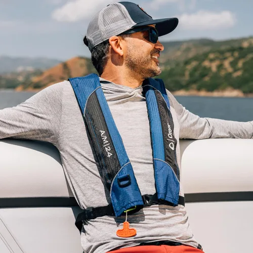 Vista 2 de Onyx A/M-24 Automatic/Manual Inflatable Life Jacket, U.S. Coast Guard Approved, Low Profile, Compact Design, Manual Convertible Inflation Option