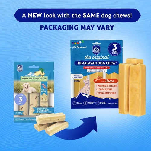 Vista 8 de Himalayan Chew Original Yak Cheese Chew, tocino, 3 palitos pequeños, 1.1 onzas, sin gluten, golosinas saludables, sin granos ni lactosa, 100%