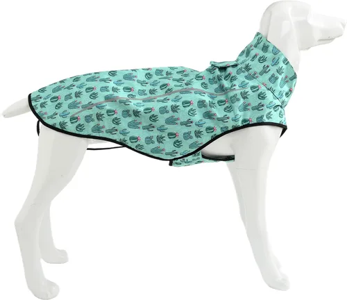 Vista 15 de Mile High Life Chubasquero para perros, chaqueta impermeable ajustable y reflectante para perros pequeños, medianos y grandes, abrigo de lluvia