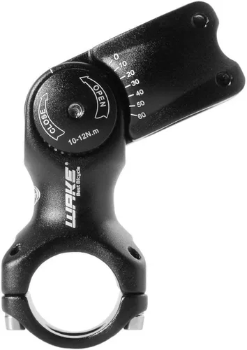 Vista 4 de Aleación de aluminio 0-60 grados 4.331 in ajustable para manillar de bicicleta, extensor elevador para bicicleta, bicicleta de montaña MTB