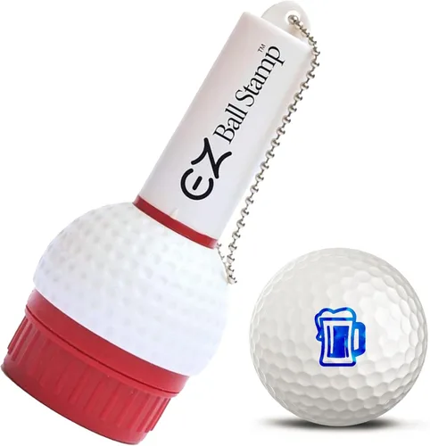 Vista 36 de Sello de Bola de Golf/Sello - Marcador de Tinta de Secado Ultra Rápido y Sin Manchas para Personalizar Tu Bola (Toro Rojo)