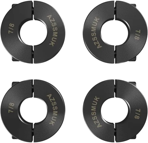 Vista 8 de AZSSMUK Abrazadera de collar de eje de 1/4 de pulgada con doble abrazadera de collar de eje de acero al carbono, 4 piezas