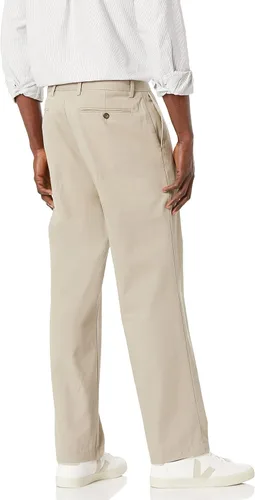 Vista 2 de Tienda Essentials Mens Classic-Fit Wrinkle-Resistant Flat-Front Chino Pant Available in Big Tall