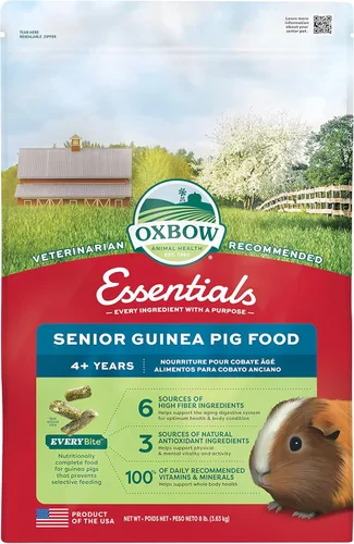 Vista 15 de Alimento para conejillos de indias senior de Oxbow Essentials, hecho con alfalfa Oxbow para conejillos de indias, pellets de comida para mascotas