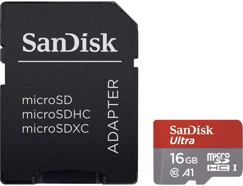 [Versión anterior] Tarjeta de memoria SanDisk Ultra microSDHC UHS-I de 16 GB con adaptador, 98 MB/s, C10, U1, Full HD, A1, tarjeta Micro SD -