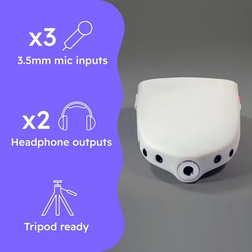 Vista 6 de Blast - Micrófono portátil para podcasting, inalámbrico, portátil, grabación sin pérdidas, almacenamiento en la nube