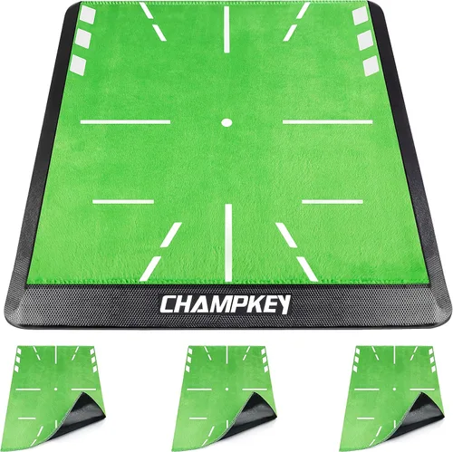 Vista 9 de CHAMPKEY Heavy-Duty Golf Hitting Mat - Swing Path Feedback Golf Practice Mat - Ideal for Indoor and Outdoor Training