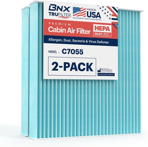 Vista 33 de BNX TruFilter C7001 - Filtro de aire de cabina HEPA, 99.97 %, compatible con Chevrolet: Avalanche, Silverado, Suburban, Tahoe; compatible