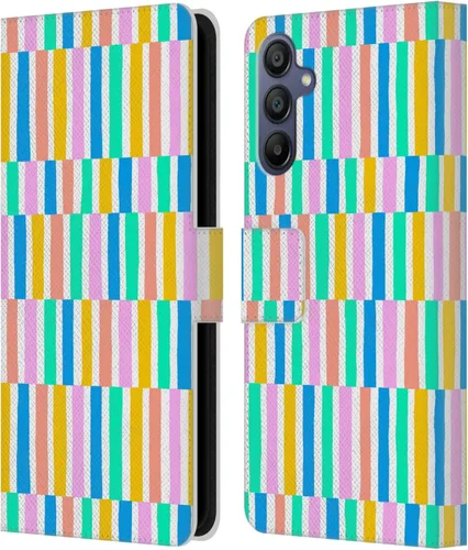 Vista 262 de Head Case Designs Officially Licensed Ninola Brushstrokes Multi Colorful Leather Wallet Case Compatible with Samsung Galaxy A07 4G