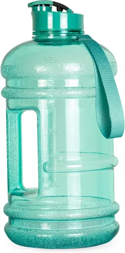Vista 21 de TOOFEEL Botellas de agua de 2 litros – Botella de agua de medio galón sin BPA – Ideal para gimnasio, jarra de agua grande, botella deportiva