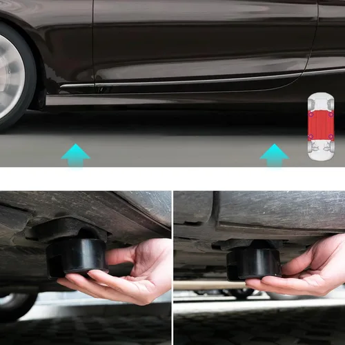 Vista 4 de Adaptador de soporte de almohadilla de doble uso para eje de automóvil Soportes de gato de piso para Mercedes Benz A B C Clase E GLS GL M R S W203