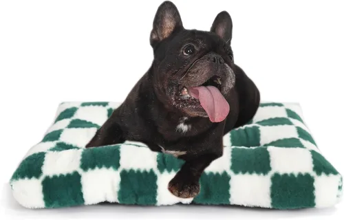 Vista 11 de Puppy Crate Bed Washable Small for Small Dogs Non Chewable Material XS 18 Inch Plush Washable Crate Mat for Cages Sofa Protecter