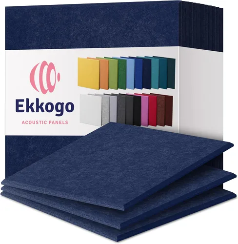 Vista 37 de Paneles acústicos de alta densidad para amortiguar sonidos, forma hexagonal, paquete de 12 unidades de 14" x 12.1" x 0.4", color turquesa océano