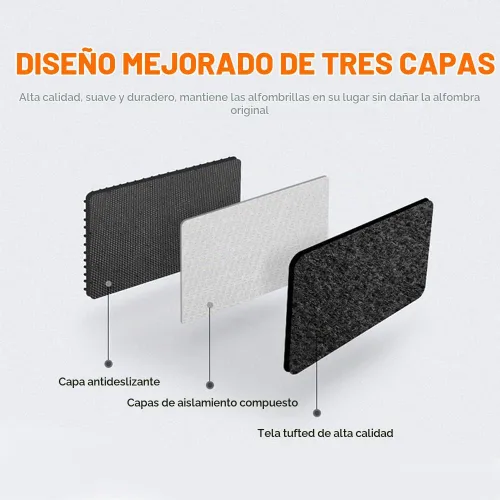 Vista 4 de Tapete de nailon para automóvil para Mazda 3 2010-2013, negro, 4