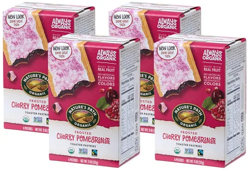 Vista 17 de Nature's Path, pasteles glaseados orgánicos de cereza y granada para tostador, 11 oz (Paquete de 1), sin transgénicos