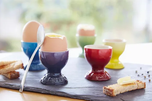 Vista 5 de Le Creuset Stoneware taza para huevo, 2 pulgadas, llama