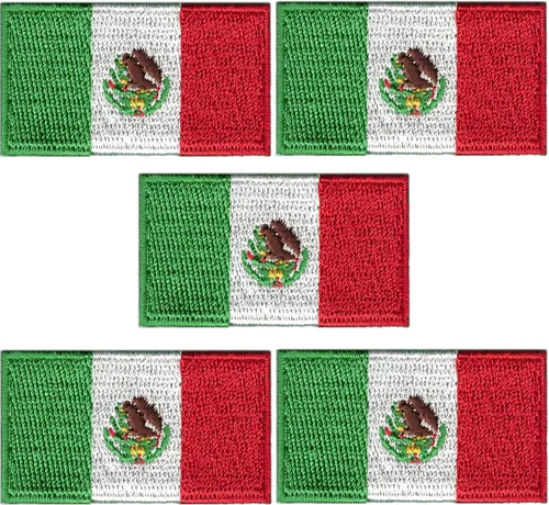 Vista 7 de Laughing Lizards Parches de bandera mexicana (paquete de 2), parches de México para mochilas y chaquetas, parche de moral mexicana, parche