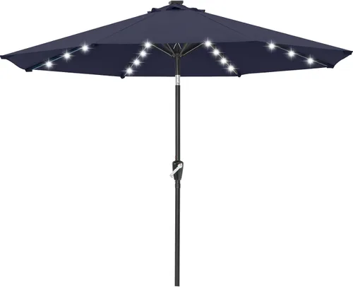 Vista 37 de ABCCANOPY Sombrillas solares duraderas para patio con 32 luces LED de 7.5 pies (beige claro)