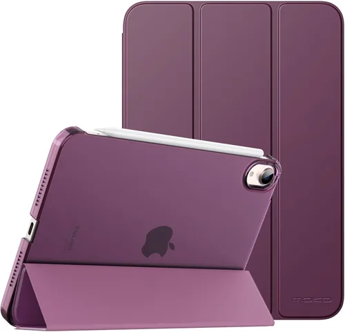 Vista 14 de MoKo Funda para iPad mini 7 (A17 Pro) Generación 2024, Funda para iPad mini 6 2021, Funda Protectora Delgada y Ligera de 8.3 Pulgadas con Carcasa