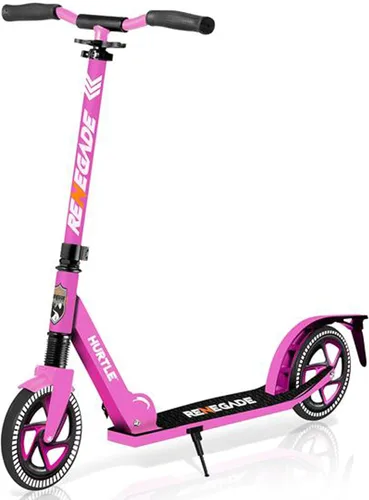 Vista 16 de Hurtle Renegade Kick Scooter for Kids, Teenagers & Adults - 2-Wheel Folding Scooter with Adjustable T-Bar Handlebar - Alloy Anti-Slip Deck