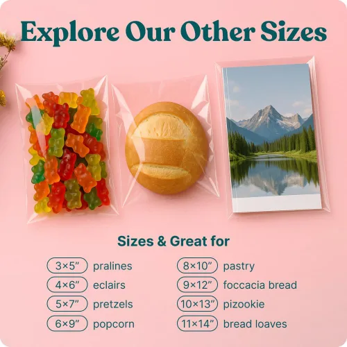 Vista 7 de Bolsa de celofán, 200 unidades (Manualidades y artesanía)