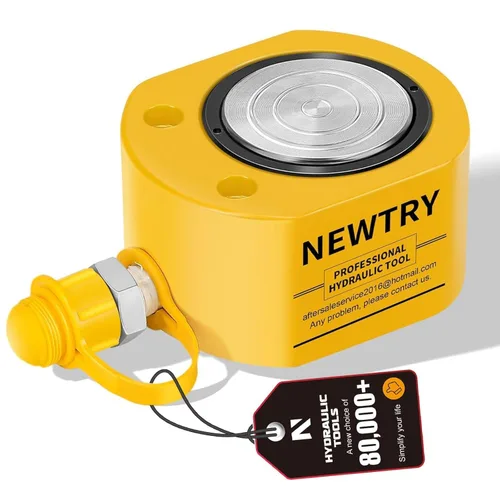 Vista 8 de NEWTRY Cilindro hidráulico de 20 toneladas de elevación Jack Porta Power 0.51 "de perfil bajo hidráulico Ram Jack Mini, portátil para construcción