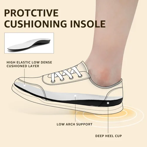 Vista 6 de STQ Zapatos sin cordones para mujer, zapatillas de lona clásicas de moda