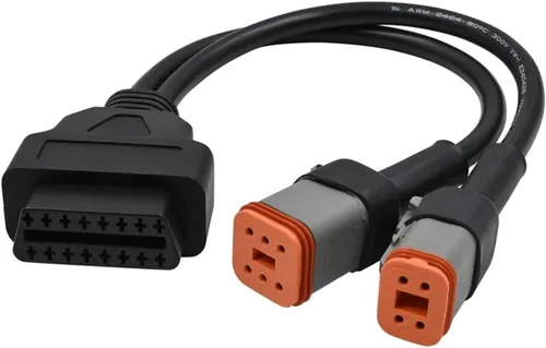 Vista 3 de 4 6 PIN motocicleta OBD2 diagnósticos conector 4PIN 6PIN 2 en 1 motocicleta OBD adaptador de extensión