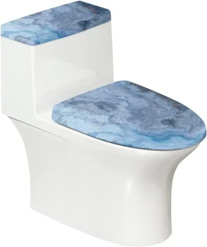 Vista 37 de Juego de 2 Fundas de Asiento de Inodoro con Hojas de Arce de Otoño, Juego de Fundas de Tapa de Tanque de Inodoro con Hojas de Arce Impresas