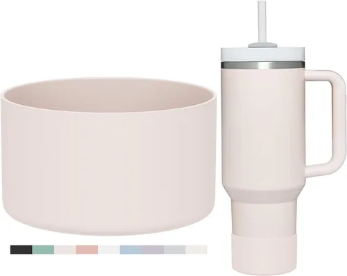 Vista 8 de Affute Funda protectora de silicona para Stanley Quencher H2.0 de 40 onzas y IceFlow Flip 20 oz 30 oz e hydroflask 12-24 oz, funda antideslizante