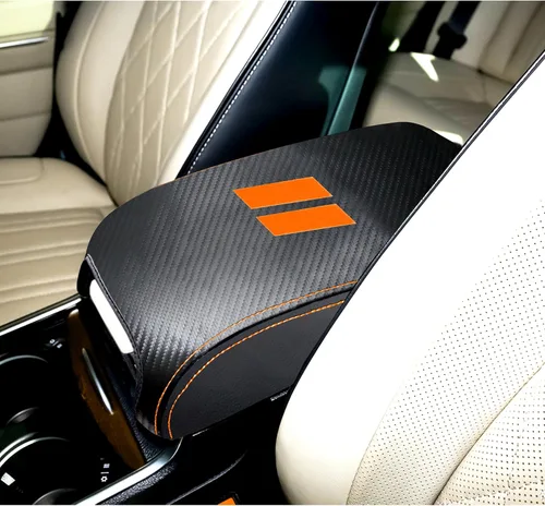 Vista 18 de YOSRTER Accesorios para Dodge Charger 2011-2018 2019 2020 2021 2022 2023 2024 Funda para reposabrazos de consola central, caja interior, decoración