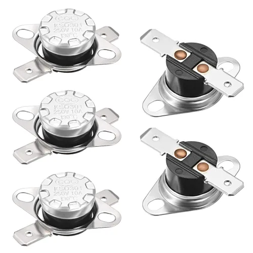 Vista 63 de uxcell KSD301 Termostato 32.0 °F/32 ° F 10 A Normalmente Cerrado N.C Ajuste Snap Disc Interruptor de temperatura para microondas, horno, cafeteras 2