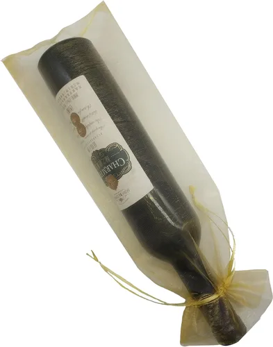 Ankirol – 10 bolsas pequeñas transparentes de organza, 5.514.5 pulgadas, para baby shower o recuerdos de boda, con cordón de ajuste