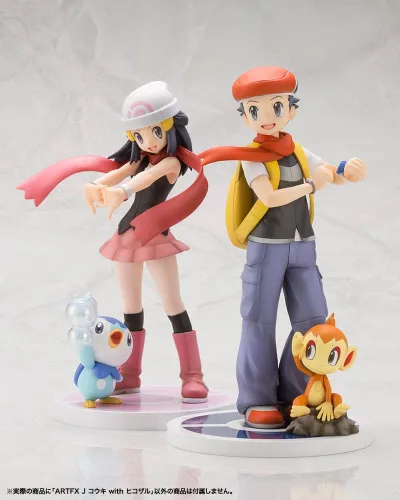 Vista 19 de Kotobukiya ARTfx J Pokemon Series Kouki con Hikosaru, escala 1/8, PVC, figura completa prepintada PV026