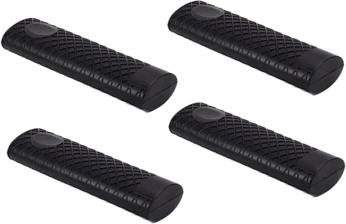 Vista 9 de MroMax Soporte de silicona con asa caliente de 6.1 pulgadas, agarradera antideslizante resistente al calor, para ollas de hierro fundido, woks, Negro