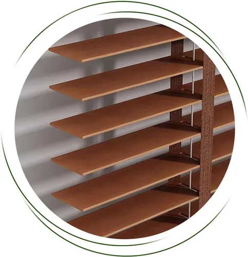 Vista 34 de Persianas venecianas de madera para ventanas, persianas interiores, persianas venecianas opacas, cortinas de ventana de madera maciza, cortinas