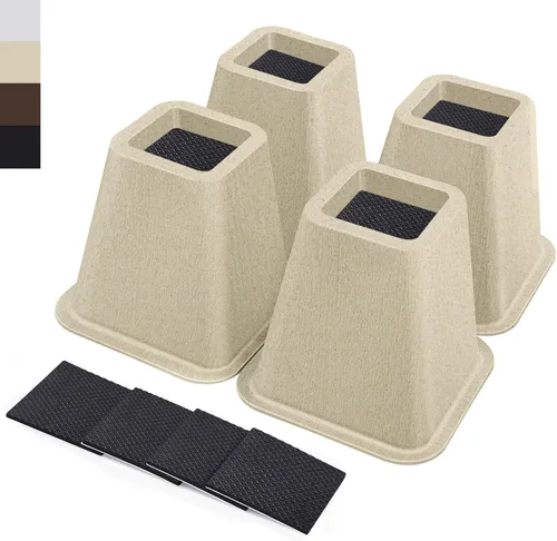 ANNKUT Elevadores de cama resistentes de 6 pulgadas, elevadores de muebles para escritorio, silla, mesa o sofá, elevadores de sofá, soporta hasta