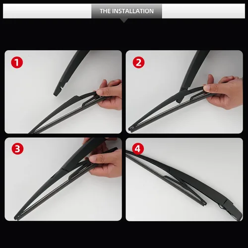 Vista 6 de Conjunto de Escobilla Limpiaparabrisas Trasera, Escobillas Limpiaparabrisas del Parabrisas Trasero Accesorios del Brazo de Repuesto para Ford Escape