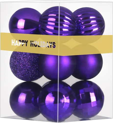 Vista 137 de Bolas pequeñas de Navidad doradas de 1.6 pulgadas, adornos de decoración para árbol de Navidad, bolas colgantes inastillables para decoraciones