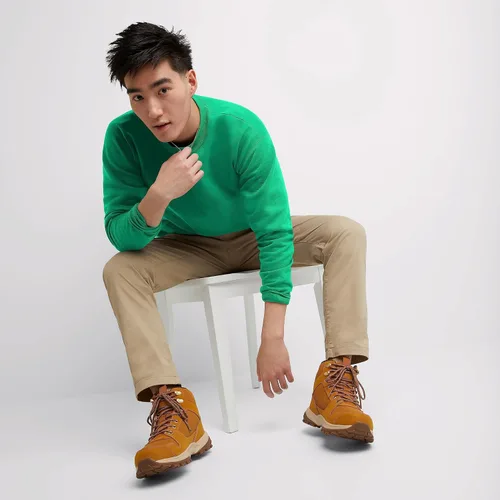 Vista 5 de Hanes EcoSmart - Sudadera de vellón sin botones para hombre, mezcla de algodón, con cuello redondo, paquete de1o2unidades