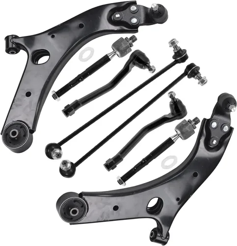 Vista 334 de Detroit Axle - Kit de brazos de control delanteros 2WD de 8 piezas para Ford F-150 Lincoln Mark LT 05-08, 4 brazos de control superior e inferior