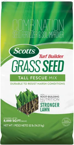 Vista 9 de Scotts Turf Builder - Mezcla de festuca alta para semillas de césped, duradera para resistir condiciones duras con nutrición para el desarrollo