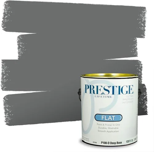 Vista 103 de PRESTIGE Paints - Pintura interior e imprimación en uno, 1 galón, cáscara de huevo, pimienta envejecida